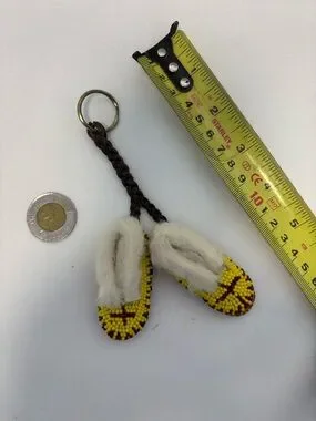 Jewelry | Vintage Beaded Moccasin Keychain Circa 199s | Poshmark